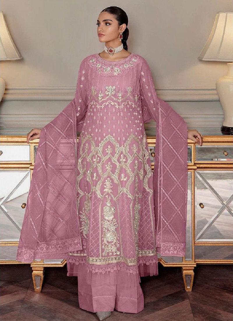 Maryams 157 Heavy Net Embroidery Pakistani Suits Catalog
